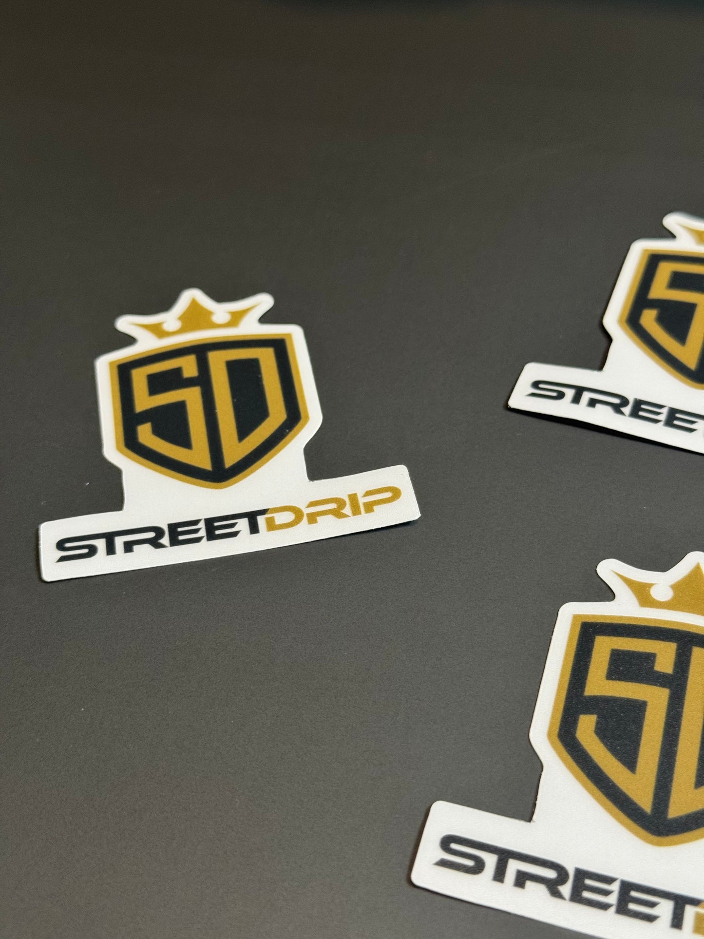 StreetDrip Logo Stickers - Transparent Background
