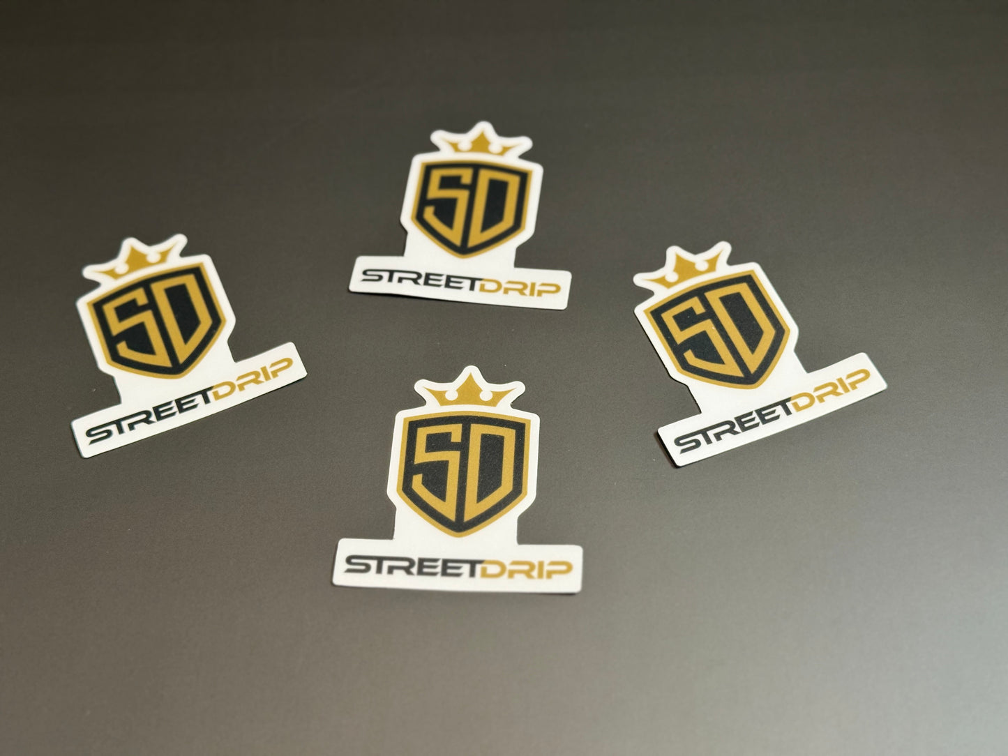 StreetDrip Logo Stickers - Transparent Background